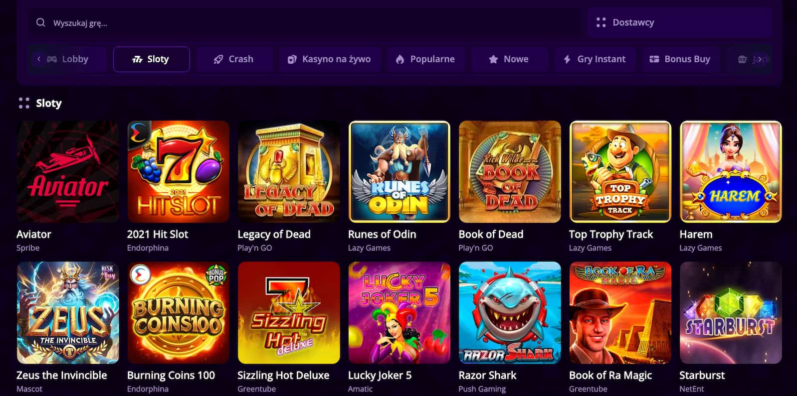 Gry w F1 Casino